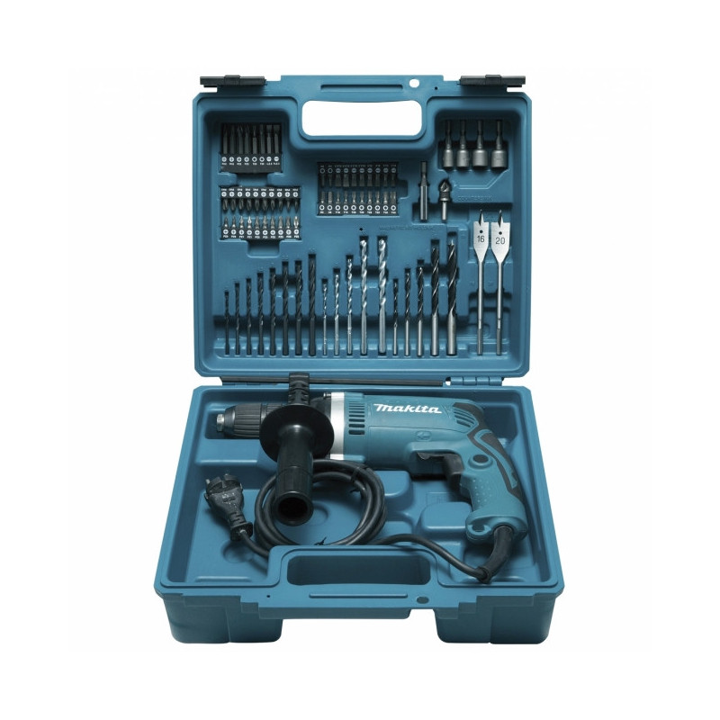 Perceuse à percussion 710W + kit d'accessoires HP1631KX3 MAKITA