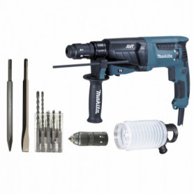 Perfo-burineur SDS-Plus 800W 26mm + kit d'accessoires HR2631FTX4 MAKITA Perfo-burineur SDS-Plus 800W 26mm + kit d'accessoires HR2631FTX4 MAKITA