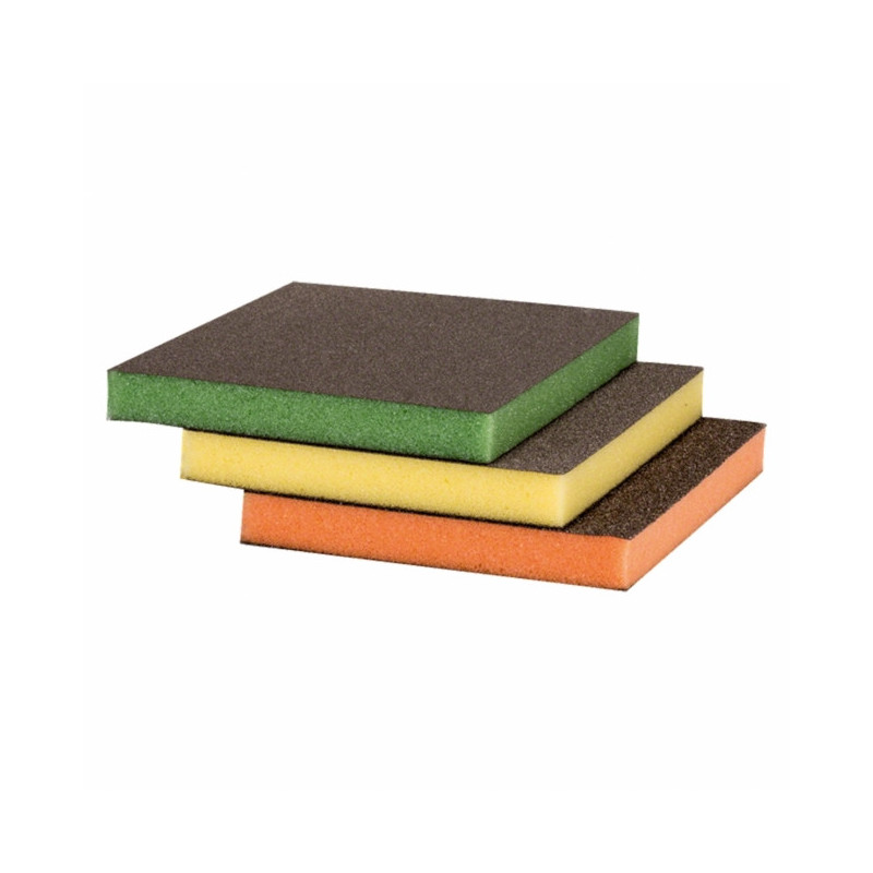 Lot de 3 éponges abrasives