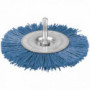 Brosse circulaire nylon bleu Ø100mm - sur tige SCID