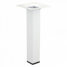 Pied de meuble carré 25x25mm blanc Pied de meuble carré 25x25mm blanc