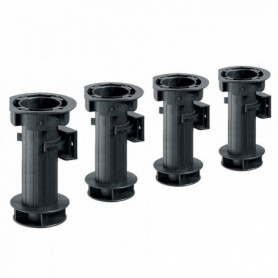 Lot de 4 Pieds de caisson réglables - noir - H150mm Lot de 4 Pieds de caisson réglables - noir - H150mm