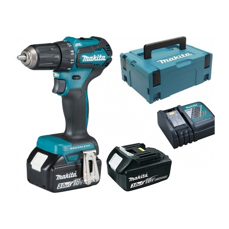 Perceuse visseuse 18V Li-ion 3,0Ah DDF483RFJ (2 batteries) MAKITA