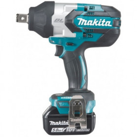 Boulonneuse à chocs 18V 5Ah 1050Nm DTW1001RTJ (2 batteries) MAKITA Boulonneuse à chocs 18V 5Ah 1050Nm DTW1001RTJ (2 batteries) MAKITA