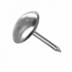 Clou tapissier tête bombée Ø11 - acier nickelé (x50) Clou tapissier tête bombée Ø11 - acier nickelé (x50)