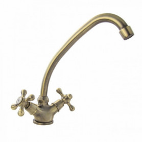 Mélangeur évier Beverley vieux bronze ROUSSEAU Mélangeur évier Beverley vieux bronze ROUSSEAU