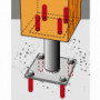 Pied de poteau fixe PPA100
