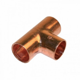 Té femelle cuivre - à souder - 130 CU - pour tube cuivre Té femelle cuivre - à souder - 130 CU - pour tube cuivre