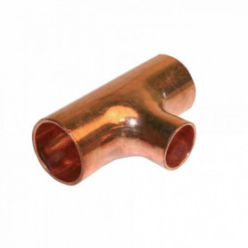 Té réduit femelle cuivre - à souder - 130 CU - pour tube cuivre Té réduit femelle cuivre - à souder - 130 CU - pour tube cuivre
