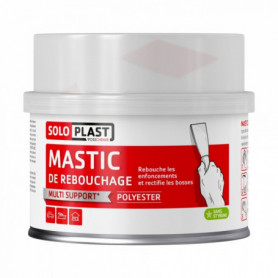 Mastic de rebouchage polyester - gris 461g SOLOPLAST Mastic de rebouchage polyester - gris 461g SOLOPLAST