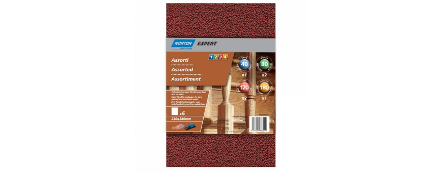 Feuille et papier abrasif
