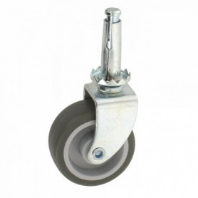 Roulette dameublement pivotante à douille à bois Drill Ø42mm GUITEL Roulette dameublement pivotante à douille à bois Drill Ø42mm GUITEL