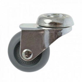 Roulette dameublement pivotante à trou Drill Ø42mm GUITEL Roulette dameublement pivotante à trou Drill Ø42mm GUITEL