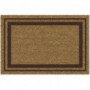 Tapis coco naturel ep15mm 40x60 cm bordure marron