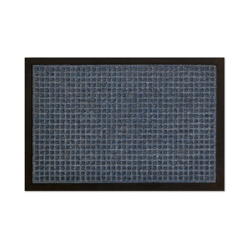 Tapis grattoir Impact 40x60 cm bleu avec carrés