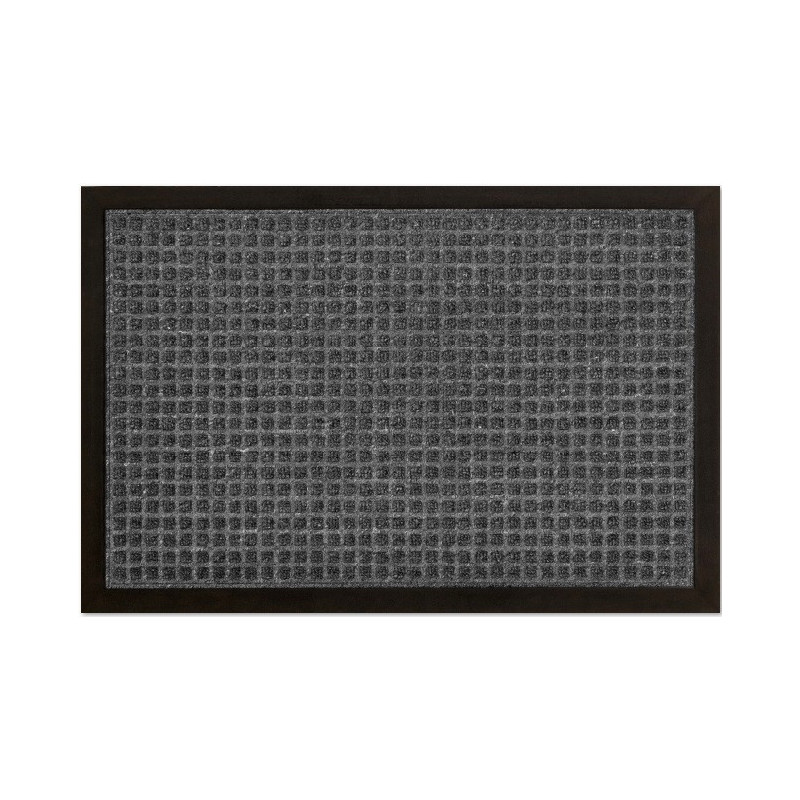 Tapis grattoir Impact 40x60 cm gris avec carrés