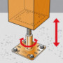 10 pieds de poteau réglable PPRC SIMPSON