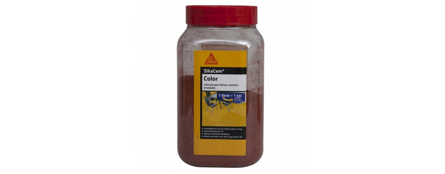 Adjuvants, Antigel, Colorants, Résines... pour béton