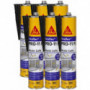 6 Colles mastic Sikaflex ton noir PRO 11 FC à prise rapide 300 ml SIKA
