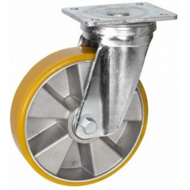Roulette Fortainer charge lourde 400kg Ø160mm platine pivotante GUITEL Roulette Fortainer charge lourde 400kg Ø160mm platine pivotante GUITEL