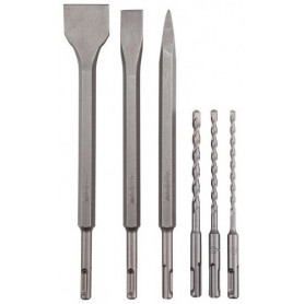 Coffret 3 forets, 1 pointe, 1 burin plat, 1 burin large SDS-Plus D-58920 MAKITA Coffret 3 forets, 1 pointe, 1 burin plat, 1 burin large SDS-Plus D-58920 MAKITA