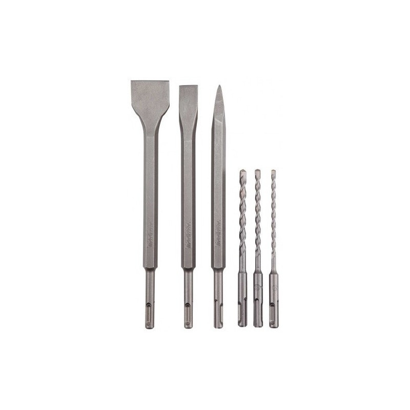 Coffret 3 forets, 1 pointe, 1 burin plat, 1 burin large SDS-Plus D-58920 MAKITA