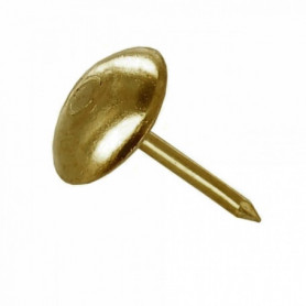 Clou tapissier tête bombée Ø11- acier doré (x50) Clou tapissier tête bombée Ø11- acier doré (x50)