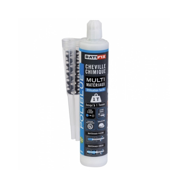 Scellement chimique POLIBLUE 300ml - gris - BATIFIX