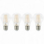 Lot de 4 Ampoules à filament LED ToLEDo RETRO 806LM 7W Standard E27 - blanc chaud SYLVANIA