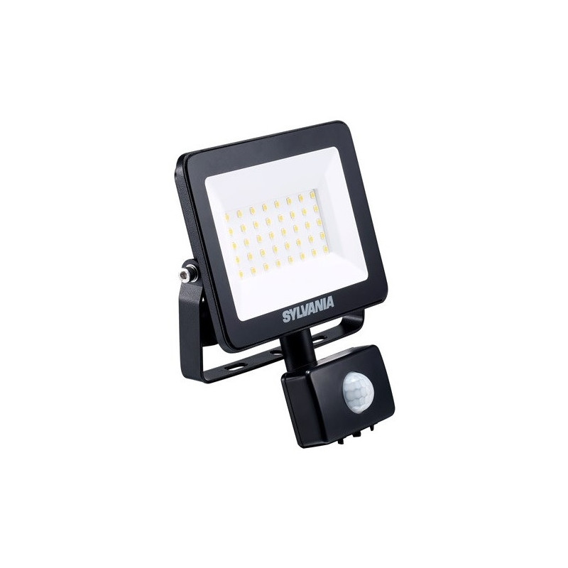 Projecteur LED 2800lm 31W IP54 avec détecteur PIR Start eco Flood Flat SYLVANIA