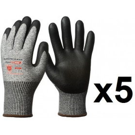 5 paires de gants anticoupure HPPE enduction nitrile N560 EuroCut 5 paires de gants anticoupure HPPE enduction nitrile N560 EuroCut