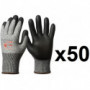 50 paires de gants anticoupure HPPE enduction nitrile N560 EuroCut