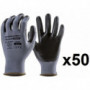 50 paires de gants textile enduction nitrile 13N400 Eurotechnique