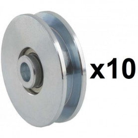 10 Roues canal Carrée 10mm - Ø60mm 10 Roues canal Carrée 10mm - Ø60mm