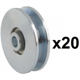 20 Roues canal Carrée 10mm - Ø60mm 20 Roues canal Carrée 10mm - Ø60mm