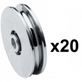 20 Roues gorge U 10mm - Ø60mm 20 Roues gorge U 10mm - Ø60mm