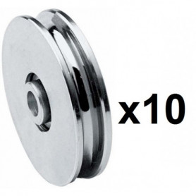 10 Roues gorge U 10mm - Ø80mm 10 Roues gorge U 10mm - Ø80mm