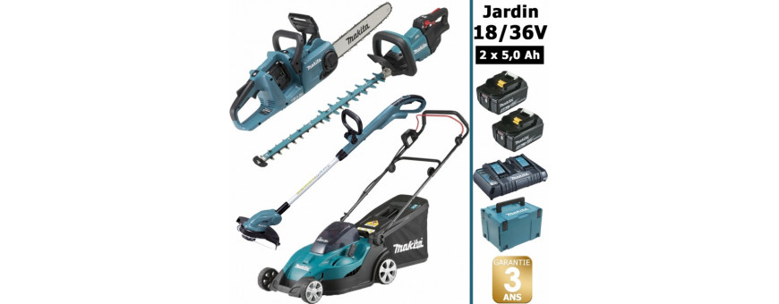 Pack d'outils jardin à moteur