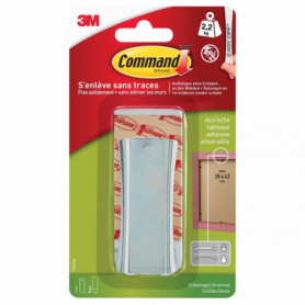 Accroche cadre à tête de clou avec languettes adhésives - petit modèle 3M Command Accroche cadre à tête de clou avec languettes adhésives - petit modèle 3M Command