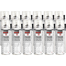 12x aerosols mousse PU expansive 500ml WhiteTEQ