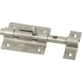 Verrou de box inox longueur 85mm Verrou de box inox longueur 85mm
