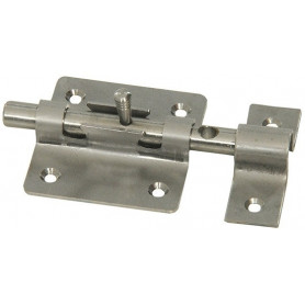 Verrou de box inox longueur 70mm Verrou de box inox longueur 70mm