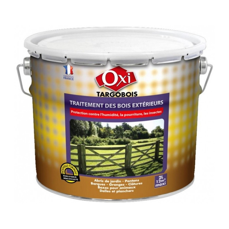 Traitement des bois extérieurs TARGOBOIS 2L Oxi protection contre l