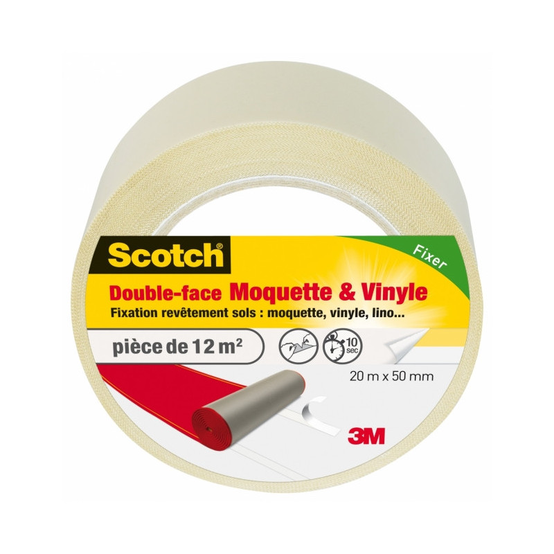 Scotch double-face sols moquette & vinyle 20mx50mm