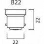 Boîte de 4 ampoules Led STD B22 827 6W égal à 40W CLA FIL SYLVANIA