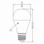 Ampoule led STD E27 827 6W  égal à  40W Dep rad SYLVANIA