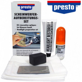 Kit complet rénovation phare auto moto Presto Kit complet rénovation phare auto moto Presto