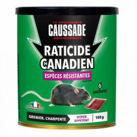 Céréales raticide canadien - espèces résistantes - 150g CAUSSADE Céréales raticide canadien - espèces résistantes - 150g CAUSSADE