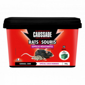 Blocs rats et souris - espèces résistantes - 300g CAUSSADE Blocs rats et souris - espèces résistantes - 300g CAUSSADE