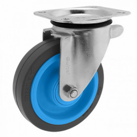 Roulette de manutention pivotante à platine Maxiroll Resilex Ø160mm GUITEL Roulette de manutention pivotante à platine Maxiroll Resilex Ø160mm GUITEL